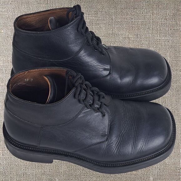 Banana Republic Italy Leather Combat Boots Black Size 10D Men Vintage Classic main image 9